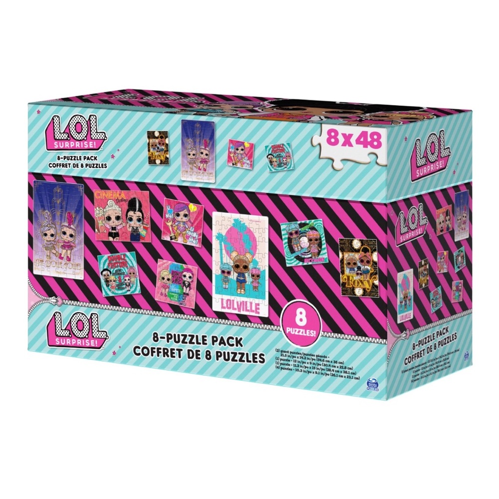L.O.L. Surprise!  8 JIGSAW PUZZLE BUNDLE 48pc Each